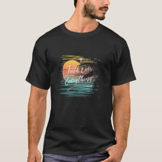 何よりも信仰、キリスト教の神イエス・レリギ Tシャツ