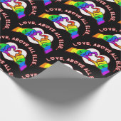 何よりも愛の黒 ラッピングペーパー (角)