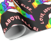 何よりも愛の黒 ラッピングペーパー (ロールコーナー)