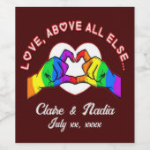 何よりも愛を ワインラベル (シングルラベル)