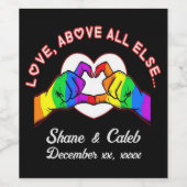 何よりも愛 ワインラベル (シングルラベル)