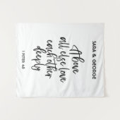 何よりも深く愛し合おう ウェディングサイン タペストリー (正面(横))