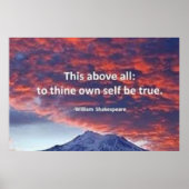 「何よりも、自分自身が真実であることを証明する」 ポスター (正面)