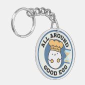 何よ、良のまわりにい卵 キーホルダー (正面左)