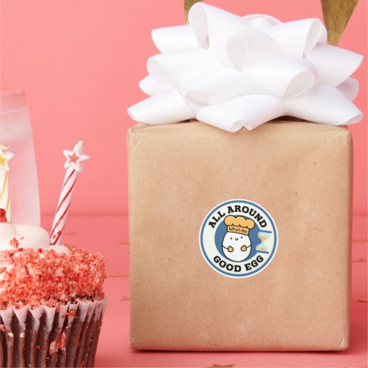 何よ、良のまわりにい卵 ラウンドシール (パーティー)