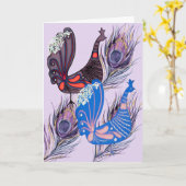 何らかの理由でピーコックで元気になる カード (黄色い花)