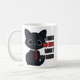 何をしているのかわからない猫のマグカップ コーヒーマグカップ