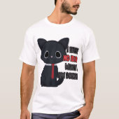 何をしているのかわからない猫のTシャツ Tシャツ (正面)