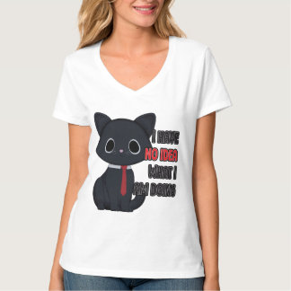 何をしているのかわからない面白い猫Tシャート Tシャツ