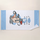 何をしてる？™ ビーチタオル (正面)