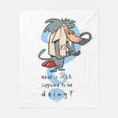 何をしてる?™ フリースブランケット (正面)