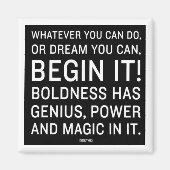 「何をしようとも、夢を見てもいい」 マグネット (正面)