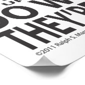 何をすべきか教えられた ポスター (角)