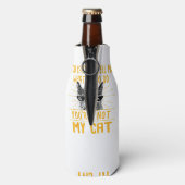 何をすべきか教えられない – おもしろい猫好きキット ボトルクーラー (ボトル裏面)