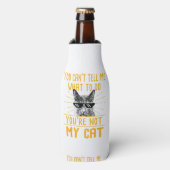 何をすべきか教えられない – おもしろい猫好きキット ボトルクーラー (ボトル正面)