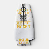 何をすべきか教えられない – おもしろい猫好きキット ボトルクーラー (裏面)