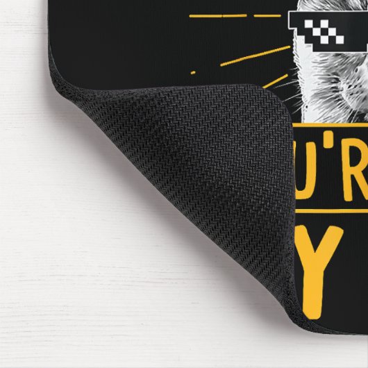 何をすべきか教えられない – おもしろい猫好きキット マウスパッド (コーナー)