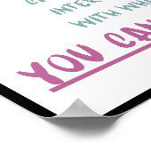 何をすることができないか邪魔するな ポスター (角)