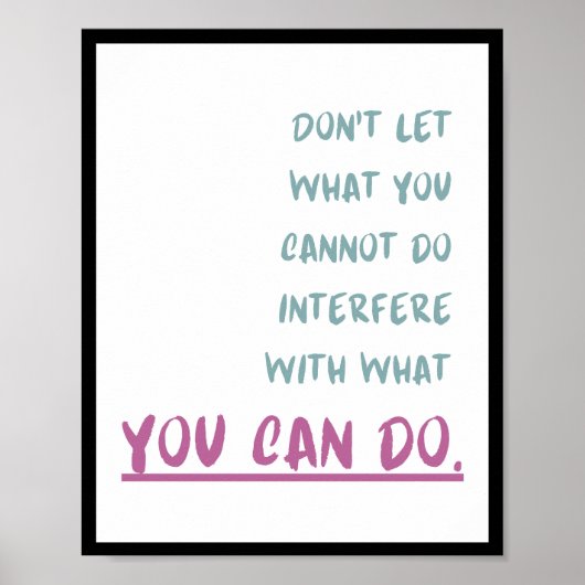 何をすることができないか邪魔するな ポスター (正面)