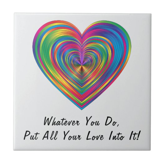 「何をするにしても」 タイル (正面)