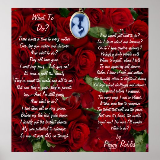 何をすればいい?母の日のポスター ポスター (正面)