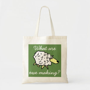 「何を作っているの？」 Sheep Cartoon Projectバッグ トートバッグ