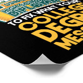 何を修正するために高校の卒業証書を使って歓迎する ポスター (角)