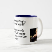 何を明日したいと思いますか。 ツートーンマグカップ (正面右)