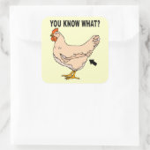 何を知ってる?チキンお尻 スクエアシール (バッグ)