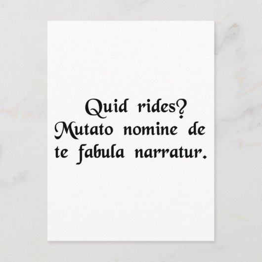 何を笑ってるの？名前を変えて…... ポストカード (正面)