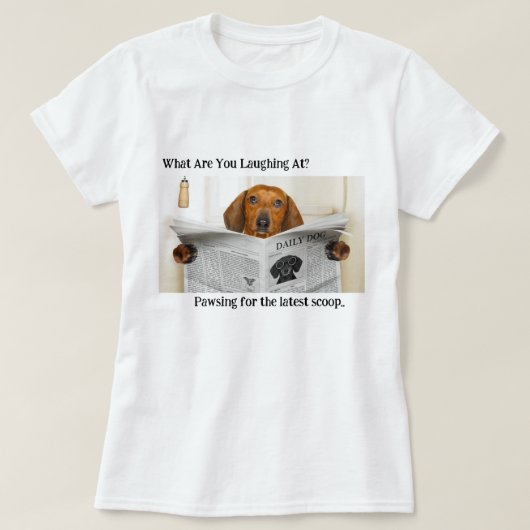 何を笑ってる？ Tシャツ (デザイン正面)