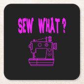 何を縫う？ スクエアペーパーコースター (正面)