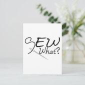 何を縫おう ポストカード (スタンド正面)