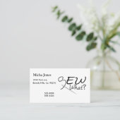 何を縫って下さい 名刺 (スタンド正面)