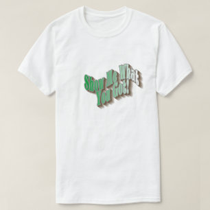 何を見せろ得!Tシャツ – 緑 Tシャツ
