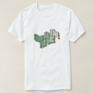 何を見せろ得!Tシャツ – 緑 Tシャツ