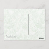 何を見てるの？(鵞鳥のおもしろい顔) ポストカード (裏面)