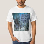 何を見ますか。 車椅子 Tシャツ (正面)