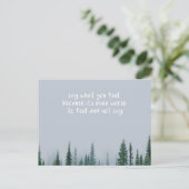 何を言う感じ ポストカード (スタンド正面)