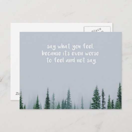 何を言う感じ ポストカード (正面/裏面)