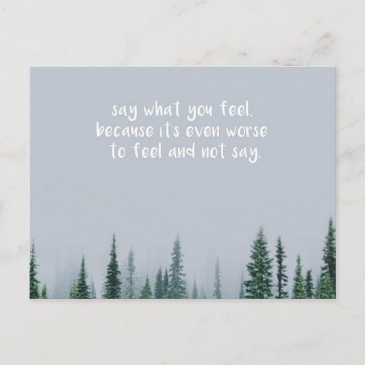 何を言う感じ ポストカード (正面)