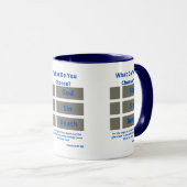 何を選ぶ？ローマ6:23 Two-Tone Mug マグカップ (正面右)