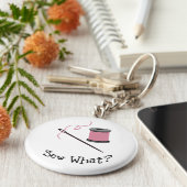 何を？ キーホルダー (側面)