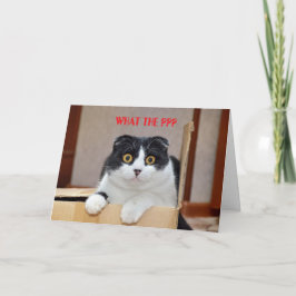 何を???ベルト付き誕生日カード カード