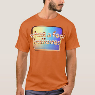 何アフール信じレトロ暗色スタイル型デザイン Tシャツ