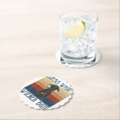 何ウィナーおもしろいお尻ギフトダッシュンドラブ ペーパーコースター (インサイチュ)