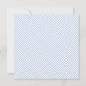 何エレガントか青い水彩ウェディングシャワー 招待状 (裏面)