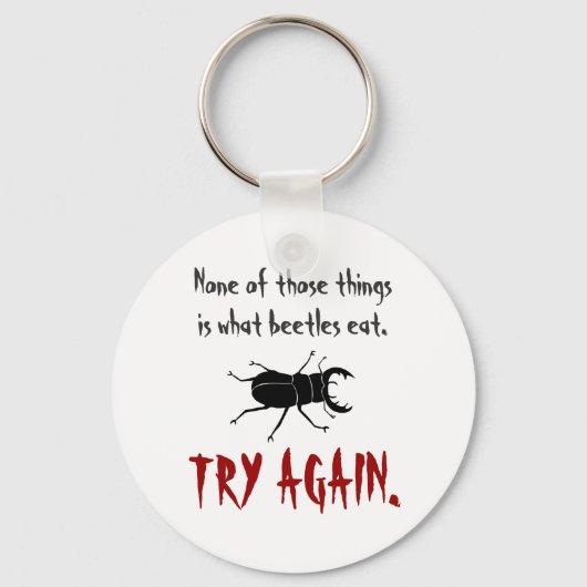 何カブトムシ食べ キーホルダー (正面)