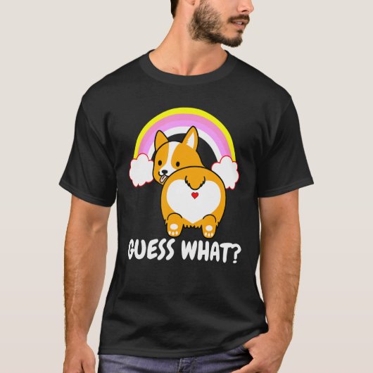 何コーギお尻犬ママかわいいコーギ Tシャツ (正面)