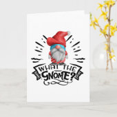 何ザ・ノーム 面白いクリスマスの駄洒落 カード (黄色い花)